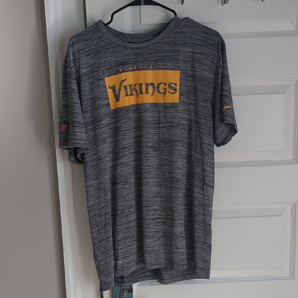 Minnesota Vikings On Field Gray Dri Fit T-shirt